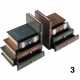 Serre-Livre en Bois Vintage & Original