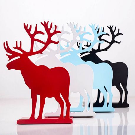 2 Pcs Serre-Livre Cerf 