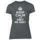 T-Shirt Femme Citation « Keep Calm And Obey Mr Grey »