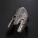 Bague Casque de Combattant Viking