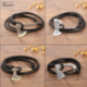 Bracelet Cuir Hache de Vikings