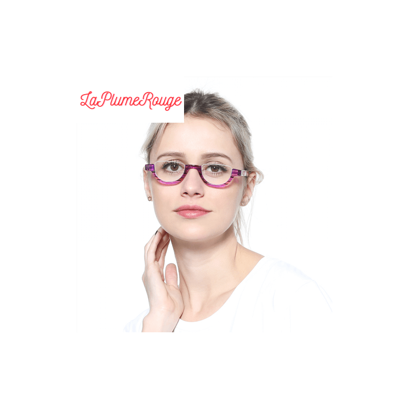 Lunettes loupe demi lune femme sales