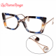 lunette élégant monture carée