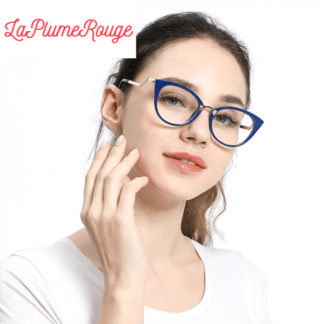 Lunettes de 0 pour hommes + 75 - lunettes de vue - lunettes avec support -  avec étui à