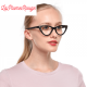lunettes de lecture œil de chat avec strass