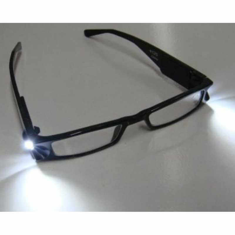 Lunette loupe avec lampe Led incorporée  Acheter lunettes de lecture avec  lumière Led intégrée : Homme , femme, Pas cher