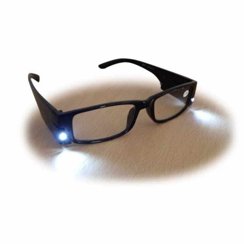 Lunette loupe avec lampe Led incorporée  Acheter lunettes de lecture avec  lumière Led intégrée : Homme , femme, Pas cher