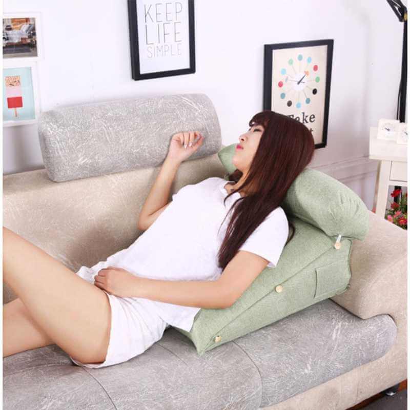 Acheter Coussin de Lecture pour le Dos  Coussin de Lecture Trapeze :  Confort, positionnement, ergonomique, Lombaire